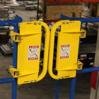 self closing ladder safety gate