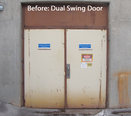 Sliding/Swing Combo Door - Before